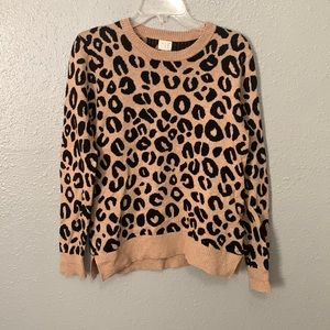 Cheetah print sweater